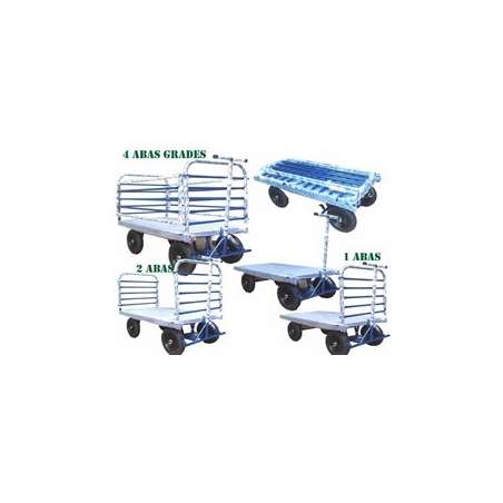 Carrinho transbloco grades Removiveis carga 800kg