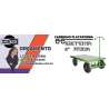 Carrinho Plataforma 5a Roda 1200x650 Carga 500kg