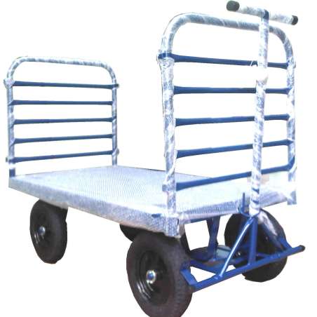 Carrinho Plataforma 5a Roda 2 aba 1500x800x700 800kg