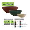 vaso bacia diversas cores tamanhos