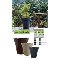 vaso cone com bordas