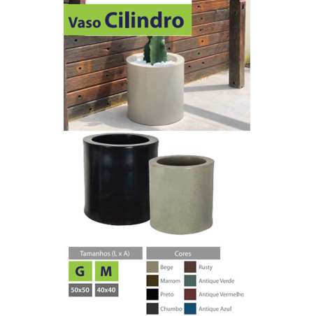 vaso redondo cilindro