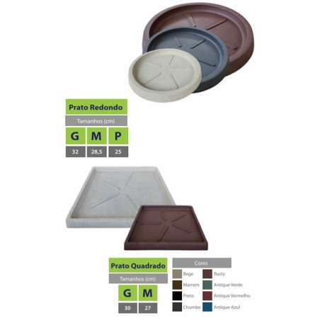 prato para vaso modelos