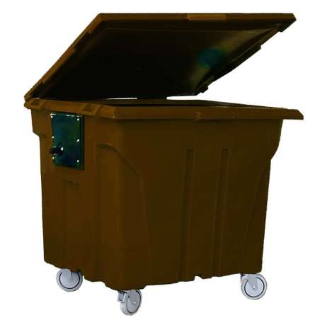 container de lixo 500 Litros marrom