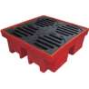 Pallet de Contenção 4 Tambores Vermelho 420 Litros