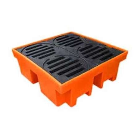 Pallet de Contenção 4 Tambores Laranja 420 Litros