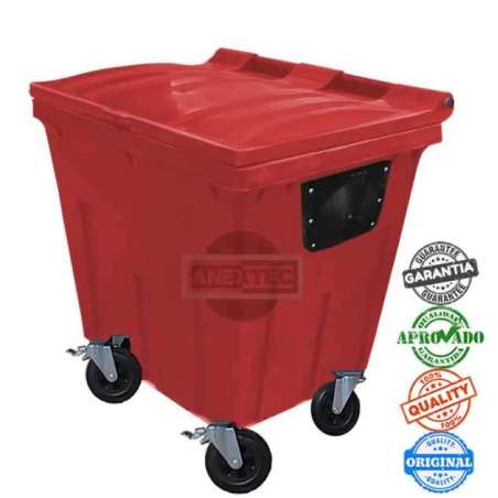 Container de lixo 1000 Litros Vermelho