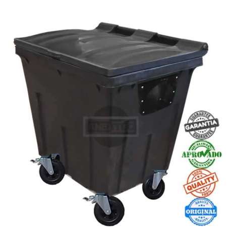 Container de lixo 1000 Litros preto