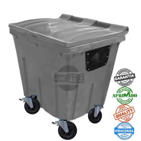 Container de lixo 1000 Litros cinza