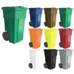 Carrinho Lixo 240 litros cores