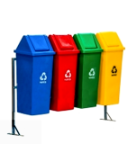 lixeira tampa vai vem